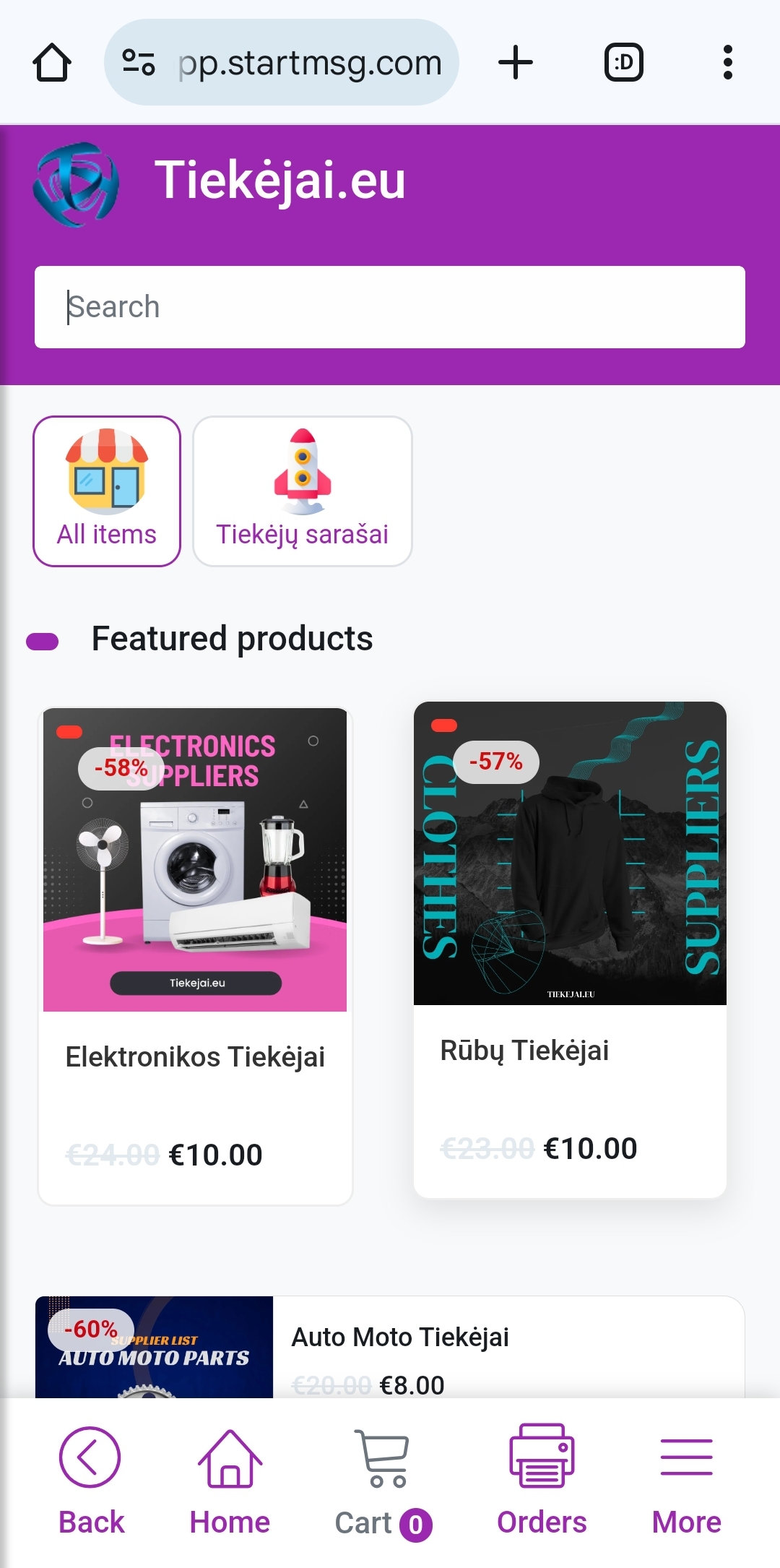  Commercio elettronico nel browser